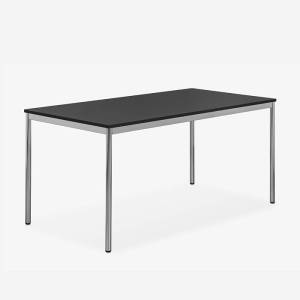 Bürotisch schwarz Tisch Schreibtisch rechteckig Konferenztisch Zemp QUATTRO HR35