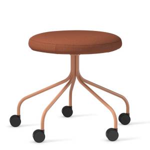 Schreibtischhocker rot Hocker mit Rollen Büro Skandiform Roll Stuhl