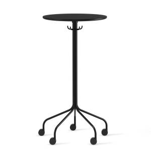 Rolltisch schwarz Rolltische hoch Stehtisch mit Rollen rund Tisch Skandiform Roll
runde Tischplatte