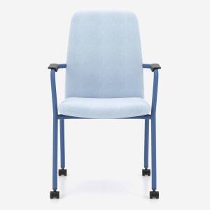 Konferenzstuhl blau Konferenzstühle mit Rollen Besucherstuhl fahrbar Besucherstühle Büro Nowy Styl Flesco