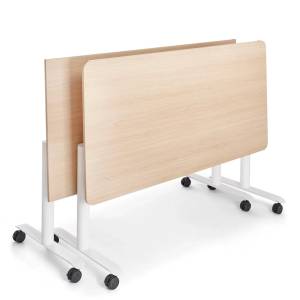 moderne Klapptische mit Rollen Holz Tisch Klappbar Embru Klapptisch Flip