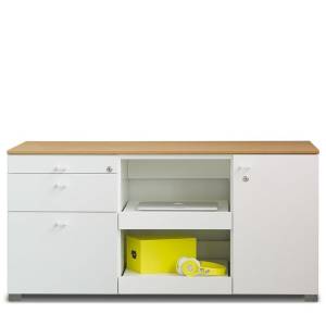 Bürocontainer Sideboard weiss Büro  König + Neurath, TECHNIKCONTAINER