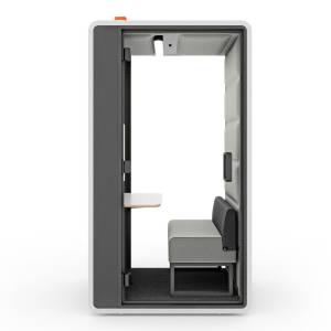 Abgeschirmte Raumelemente Arbeitsplätze Akustik Telefonbox Telefonzelle Akustikkabine Mikomax Hush HushFree.S.Hybrid