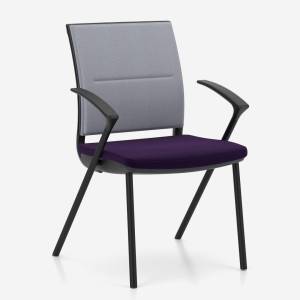 Konferenzstuhl violett Konferenzstühle Besucherstühle Nowy Styl Sail Besucherstuhl
