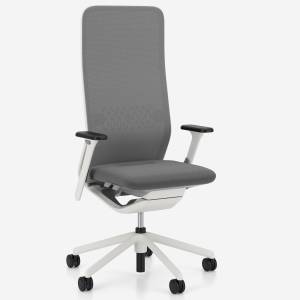 Bürostuhl grau Bürodrehstuhl moderne Bürostühle mit Kopfstütze Nowy Styl YouTEAM Highback