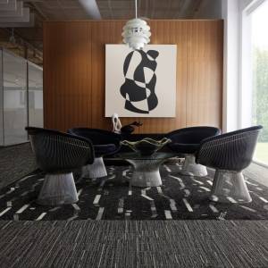Textiler Bodenbelag Teppichfliesen Interface Accent Hour