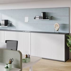 Rolladenschrank grau Rolladenschränke Büro Neudoerfler Lineo Rolloschrank
