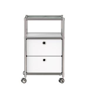 Container weiss Korpus fahrbar System4 Rollkorpus