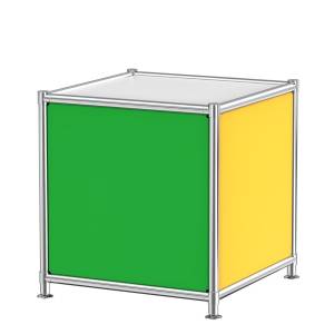 Beistelltisch farbig Beistelltische Stahl System4 Cube