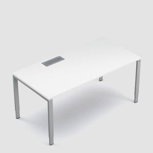 Weißer Schreibtisch modern Büromöbel Schreibtische weiß Bürotisch Bene Basic