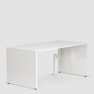 Weiße Schreibtisch modern Büromöbel Schreibtische weiss Bene CLASSIC PURE