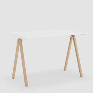 Stehtisch weiss Stehtische Holz Büro Bene DELTA PURE HIGH