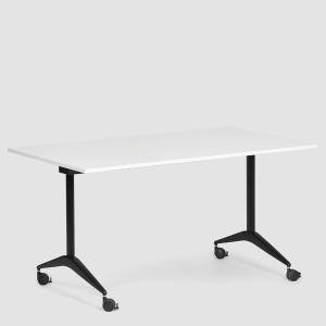 Klapptisch mit Rollen Klapptische fahrbar Rolltisch klappbar Büro Bene FLEX Schwenktisch bold