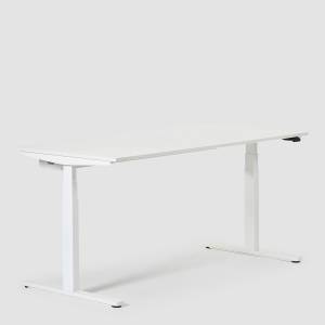 Höhenverstellbarer Schreibtisch elektrisch ergonomische Schreibtische weiß Bene Level lift pure