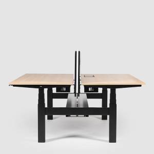 Höhenverstellbarer Schreibtisch elektrisch ergonomische Schreibtische für 2 Leute Bene LEVEL PURE LIFT TWIN
Doppelarbeitsplatz