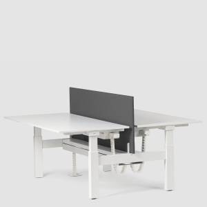 Höhenverstellbarer Schreibtisch elektrisch ergonomische Schreibtische für 2 Leute Bene LEVEL TWIN
Doppelarbeitsplatz