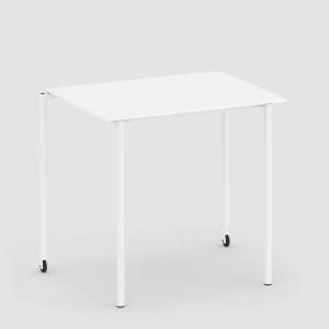 Schulungstisch fahrbar Schulungstische Rolltisch weiss Bene, Mobile_Com Table
rechteckige Tischplatte
