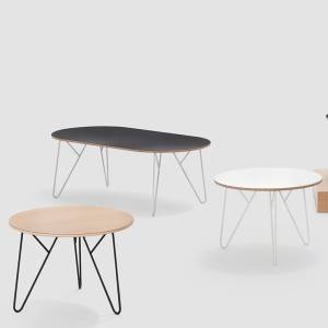 Beistelltische oval Bene Studio Beistelltisch
abgerundete Tischplatte