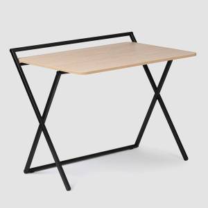 Schreibtisch schwarzes Gestell Klapptisch Home Office Schreibtisch klein Buerotisch klappbar Bene X-PRESS
