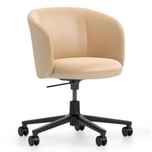 Drehsessel beige Drehstuhl Büro Drehstühle Home Office Vitra Mikado Armchair