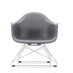 Loungesessel grau Sessel Stuhl Kunststoff vitra Eames Plastic Armchair RE LAR