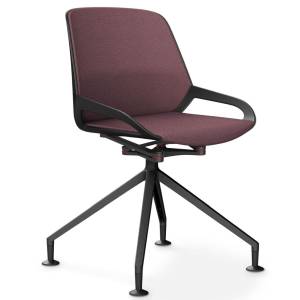 Besucherstuhl bordeauxrot Besucherstühle Büro Konferenzstuhl Konferenzstühle Aeris numo comfort