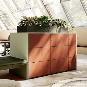 Schliessfachschrank farbig Schliessfachschränke Lockerschränke Lockers fm Büromöbel Clear