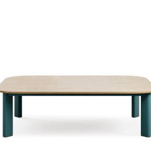 Beistelltisch Decenta S1H in Tiefgrün (RAL 6004) – minimalistisches Design von Profim, ideal für moderne Innenräume. Pulverbeschichtetes Metall, klare Linien und zeitlose Ästhetik.