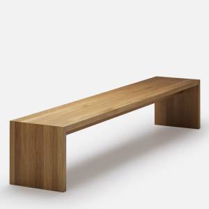 ZEMP WANGEN Bank aus Massivholz – moderne Sitzbank in minimalistischem Design für Essbereich, Büro oder Empfang