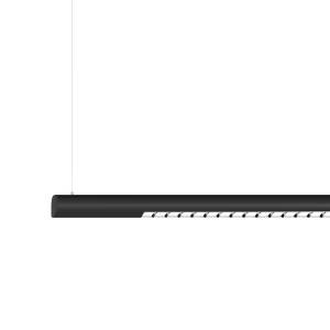 XAL SETA Pendelleuchte, lineares Decken- und Systemleuchtenprofil in schwarz, modernes Design mit Reflektor