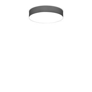 XAL SONO LOOP 260 IP54 Deckenleuchte, runde Anbauleuchte in Grau, opaler Diffusor, direktes Licht