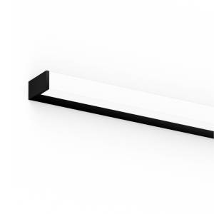 XAL Stretta Wandleuchte in Schwarz mit pulverbeschichtetem Aluminiumgehäuse und High Performance Opal Abdeckung
