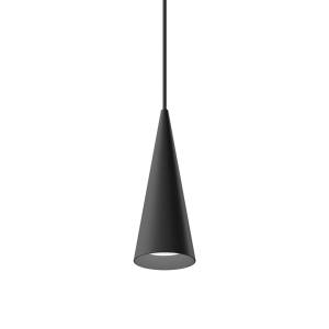 Pendelleuchte XAL wästberg w201 in schmaler schwarzer Kegelform, dekoratives Aluminium-Design mit energieeffizienter LED