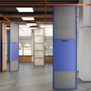 Raumsystem akustik Organisationswand, Büro Raumteiler, Westermann, Trennwand Raumteiler - flomo wall plus