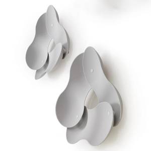 Schallabsorbierendes Wandelement Caimi Clover aus dreidimensional geformten Akustikpaneelen