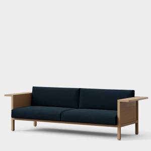 Modulares Sitzsystem Borealis von Cassina mit sichtbarem Eichenholzrahmen und gepolsterten Elementen