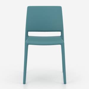 Kunststoffstuhl Nowy Styl Yuni ohne Armlehnen als leichter Indoor- und Outdoor-Stuhl