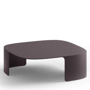 Beistelltisch Brunner comos mit skulptural geformter Aluminiumstruktur