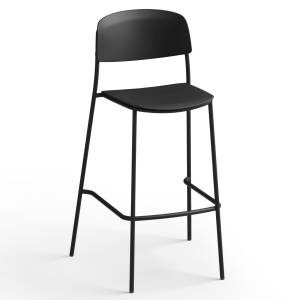 Barhocker Brunner nate s mit Rückenlehne und umlaufender Fußstütze