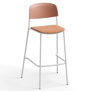 Barhocker Brunner nate s mit Rückenlehne und Fußstütze