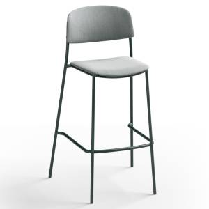 Barhocker Brunner nate s mit Kunststoffsitz und Vierbeingestell