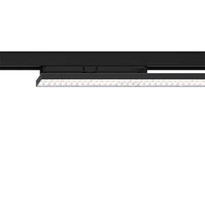 Schienenleuchte XAL Enviva linear mit Linseneinsatz für 3-Phasen-Stromschiene