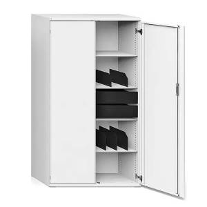 Flügeltürschrank Lista Office LO One Stahlschrank mit Doppeltüren und strukturierter Innenaufteilung