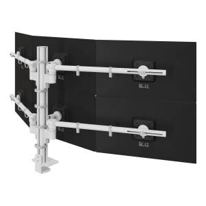 Mehrfachmonitorhalter Dataflex Viewgo modular Schreibtisch 260 mit Säulenbefestigung für sechs Bildschirme