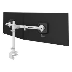 Doppelmonitorhalter Dataflex Viewgo Schreibtisch 140 mit Säulenbefestigung für zwei Bildschirme