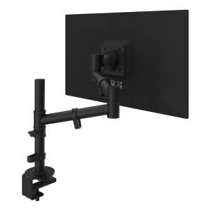 Einzelmonitorarm Dataflex Viewgo Schreibtisch 123 mit schwarzer Monitoraufnahme für flexible Bildschirmpositionierung