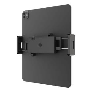 Tablet-Halter Dataflex Addit Option 053 mit schwarzer Aufnahme und VESA-Befestigung für die Integration eines Tablets