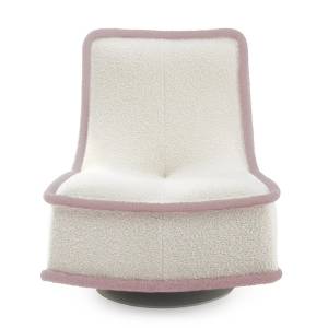 Loungesessel Kartell Bonheur du jour mit umlaufender Polsterkante und niedriger Sitzhöhe für entspanntes Sitzen