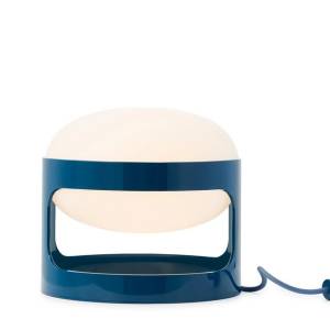 Tischleuchte Kartell KD28 mit halbkugelförmigem Diffusor und offenem Sockel zur gleichmäßigen Lichtabgabe