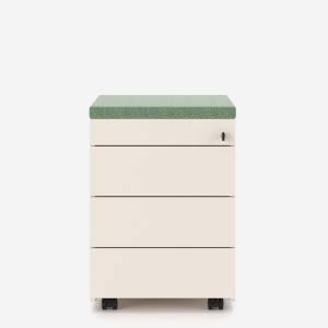 Nowy Styl SQart Container mit Schubladen und gepolsterter Sitzauflage